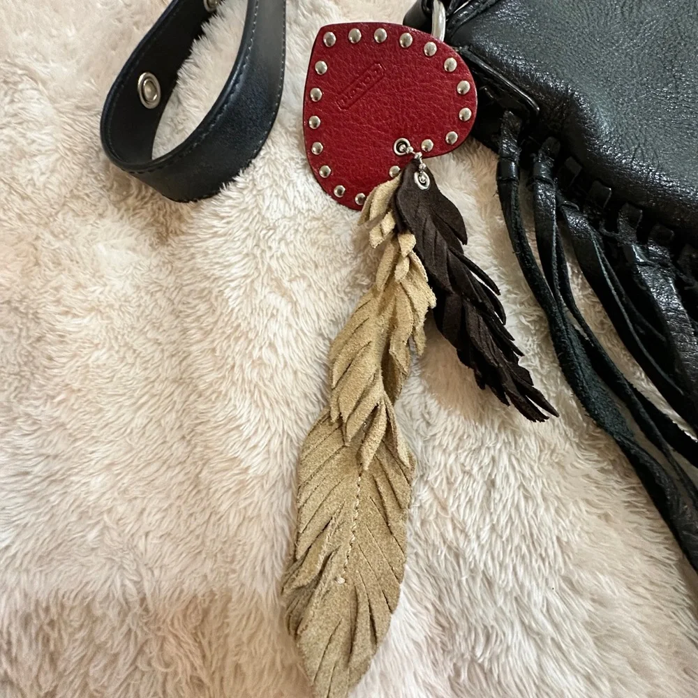 Krystal Simpson x Coach Limited Edition Fringe Leather Bag Boho Vintage - Picture 11 of 16